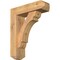 Ekena Millwork Olympic Craftsman Smooth Bracket w/ Offset Brace, Western Red Cedar, 5 1/2"W x 18"D x 22"H BKT0604X18X22OLY04SWR - alternate 1